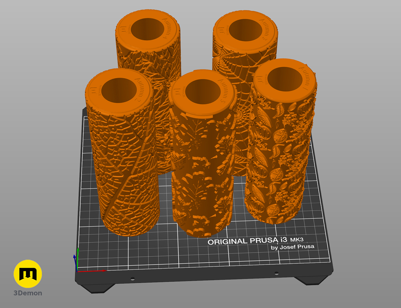 Miniatura 13 do modelo 3D Autumn Texture Rollers