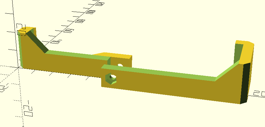 Voron v2.4 - Gantry Installation Hook (Better nut hole orientation)