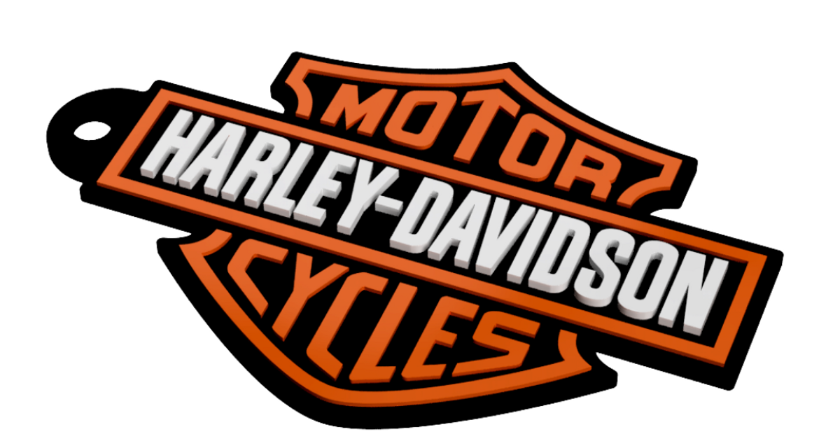 Harley-Davidson keychain by The3Dfox | Download free STL model ...