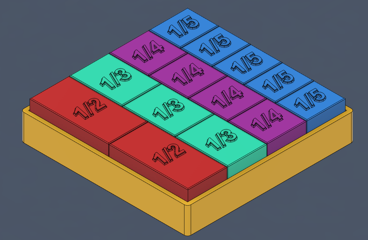 Fractions Learning Block Toy - Visualize and Understand Fractions Easily!
