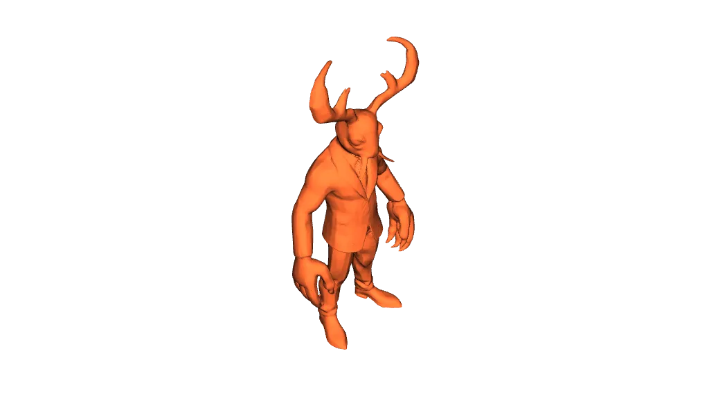 deer man in a business suit by uncle_uriar | Download free STL model ...