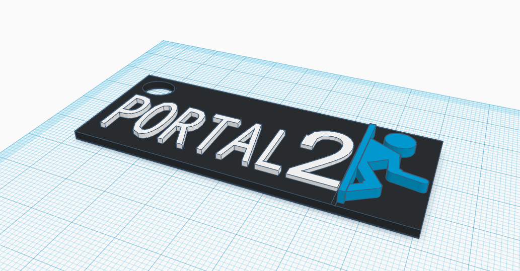 Portal 2 Keychain