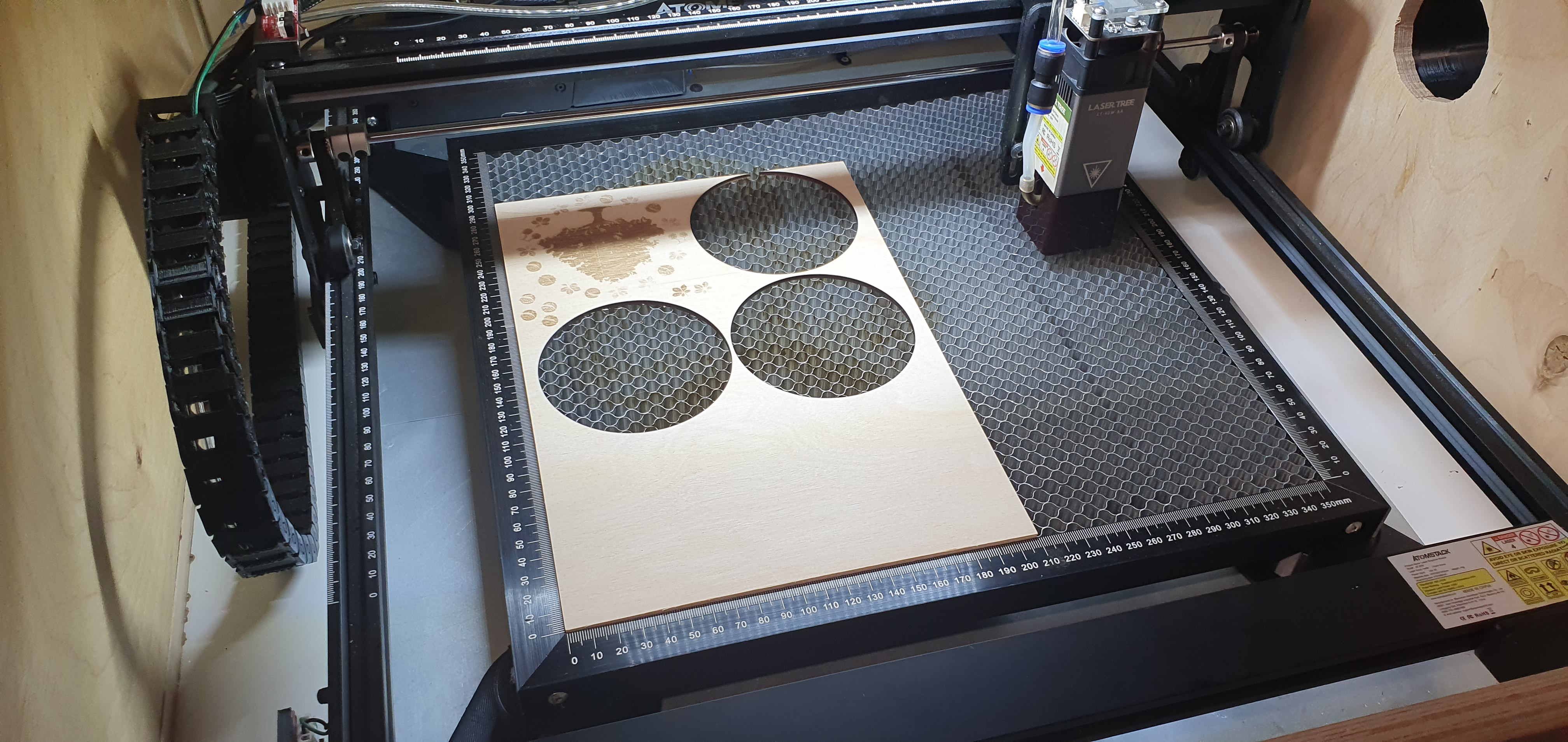 Feet + honeycomb riser for Atomstack A5 — miniatura 8