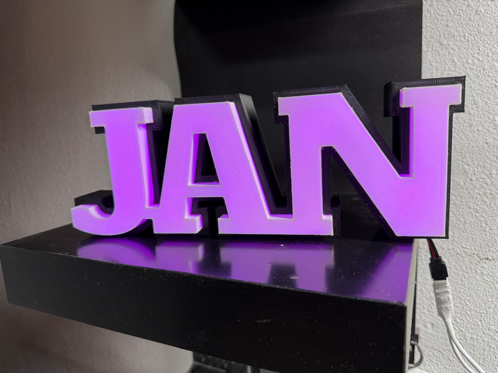 Letras luminosas