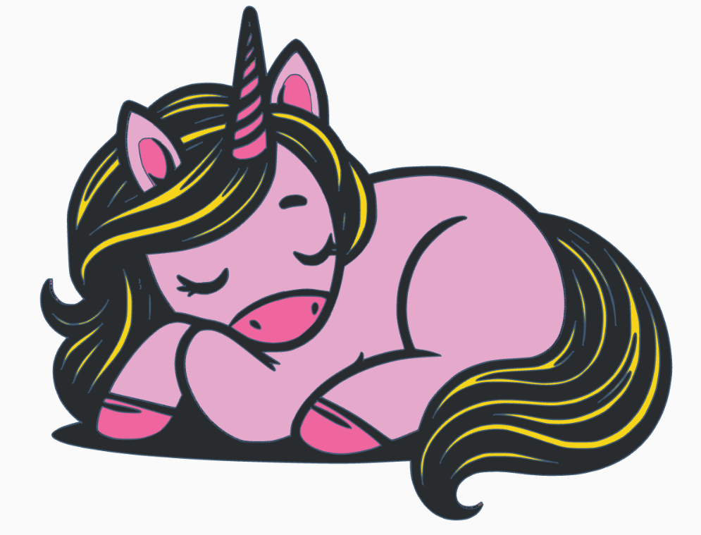 Wall art / topper: Unicorn (1)