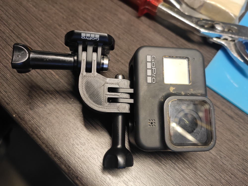 GoPro 90 degree Adapter Horizontal right angle
