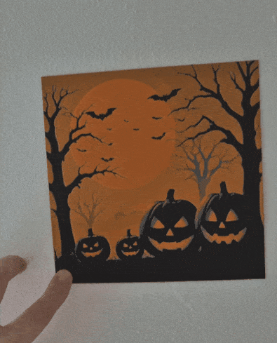 Spooky Halloween Scene – Hueforge Design — thumbnail 4