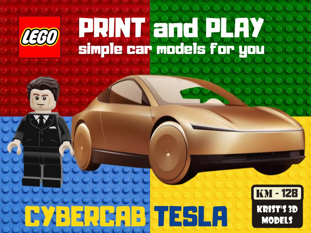 LEGO TESLA CYBERCAB CABRIOLET