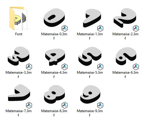 Numbers - Matemaise Font