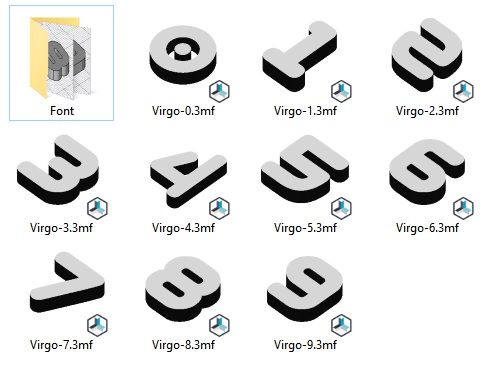 Numbers - Virgo 01 Font