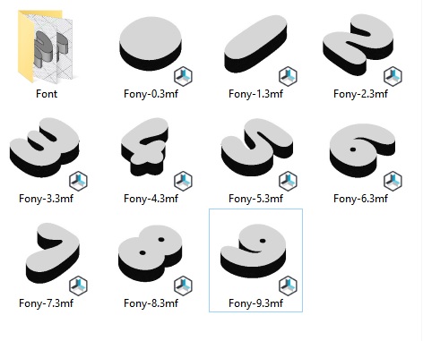 Numbers - Fony Font