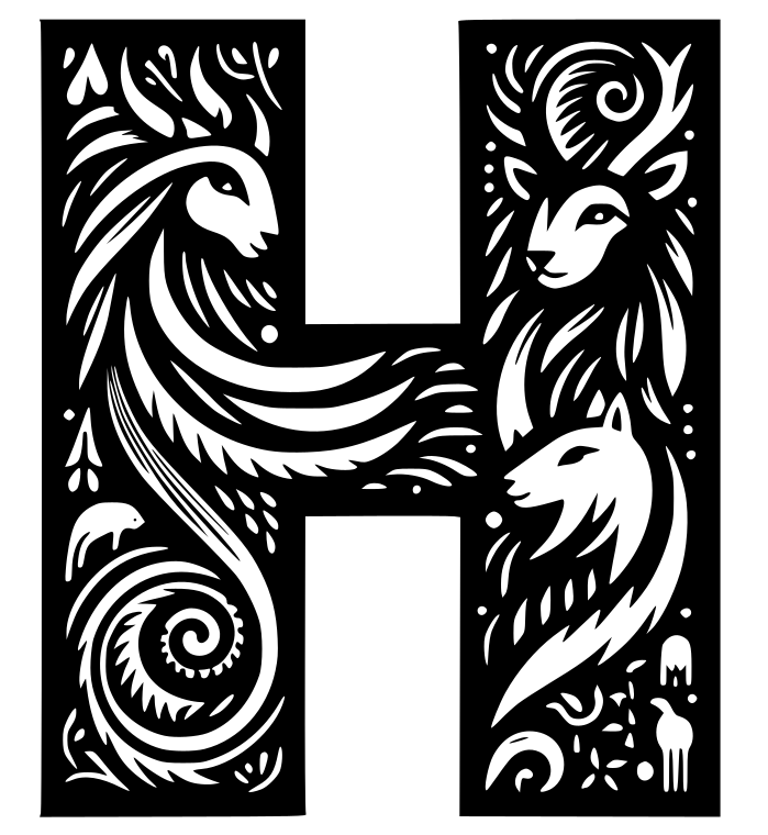 Crazy alphabet: Letter H