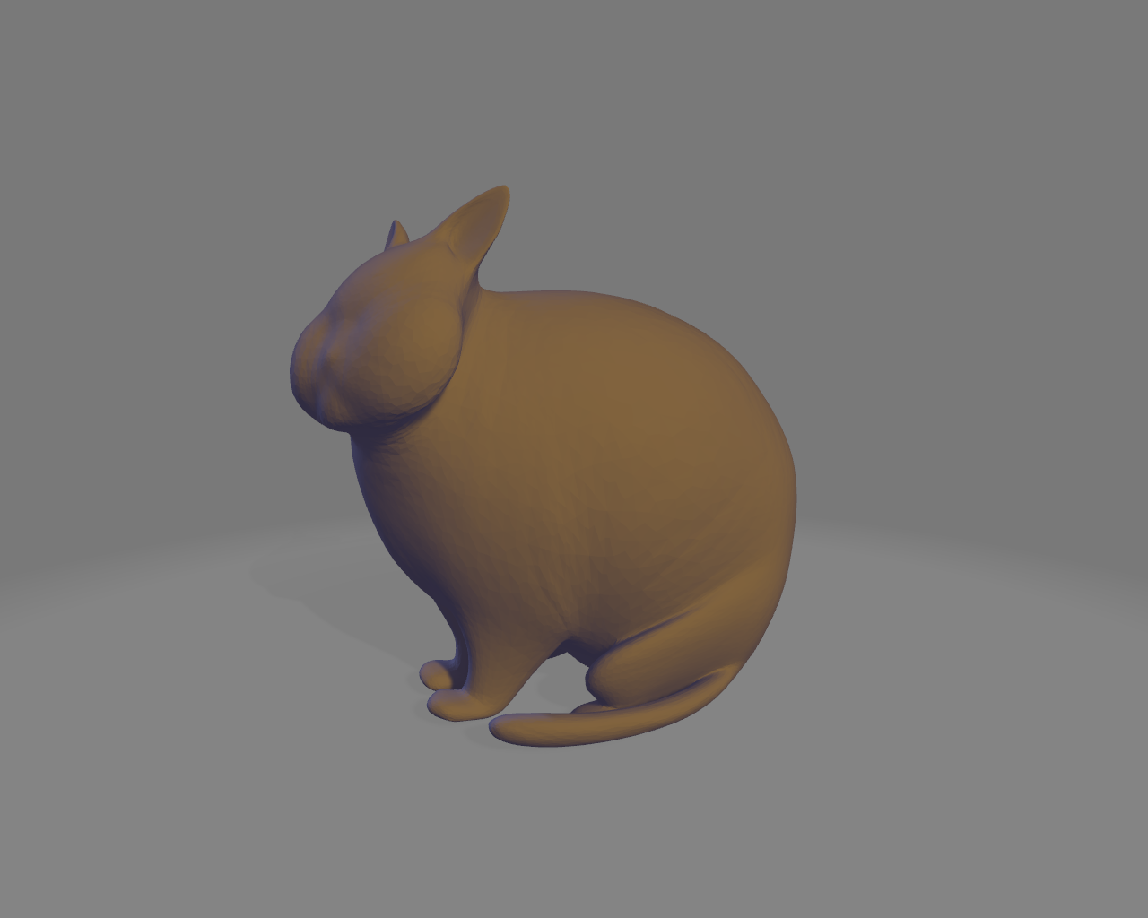 Miniatura 3 do modelo 3D Chubby Cat v1