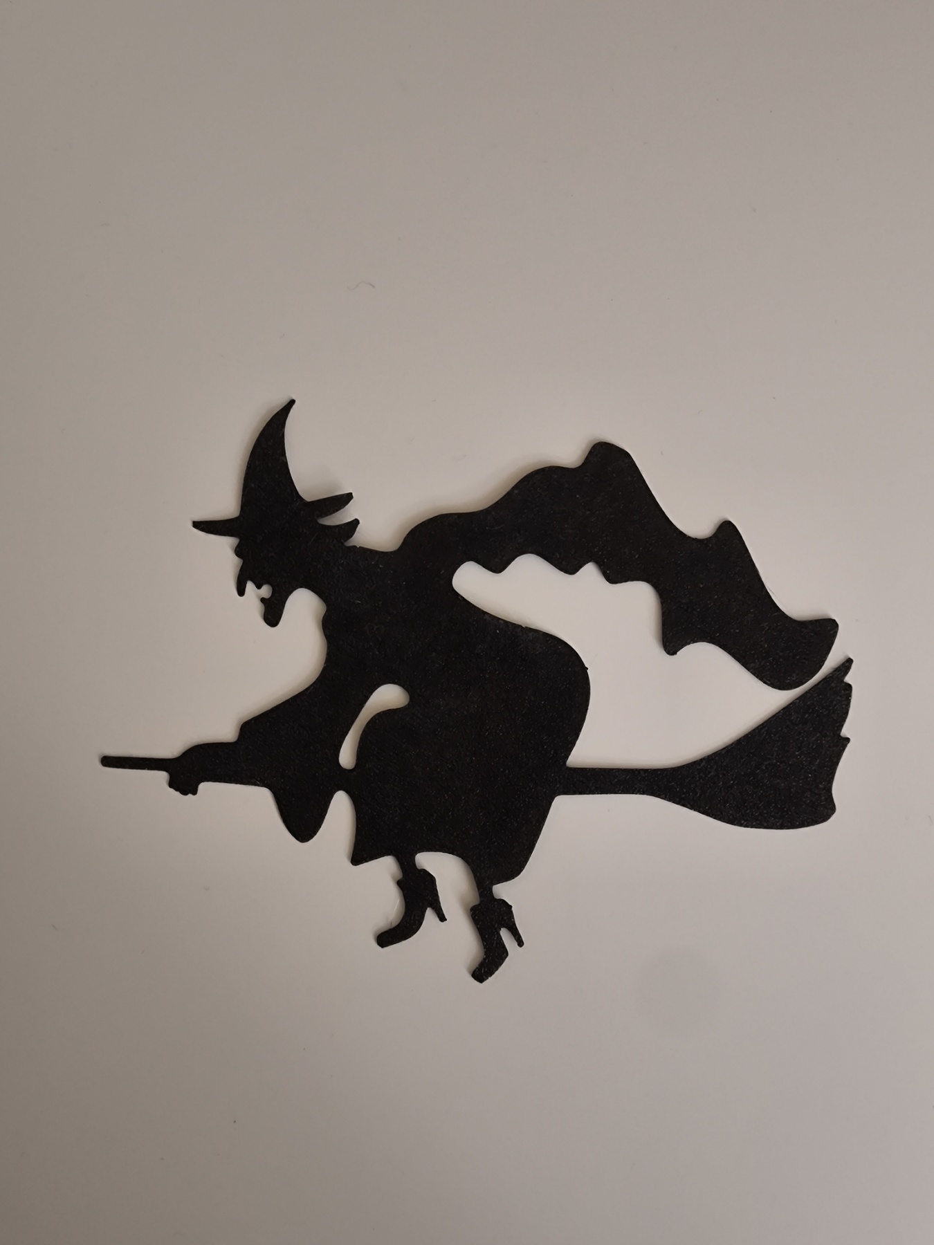 Flying witch wall art