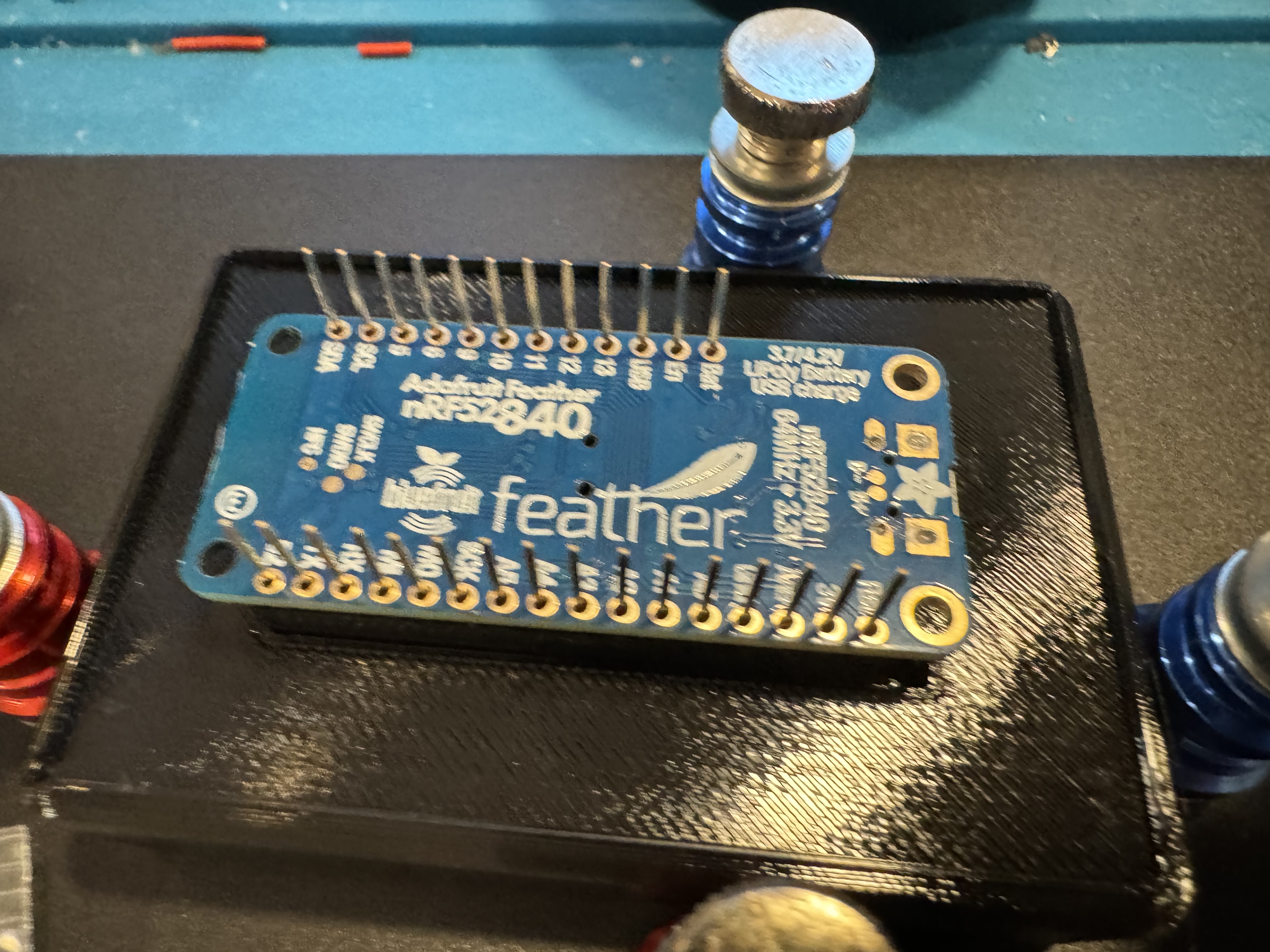 Adafruit feather soldering jig