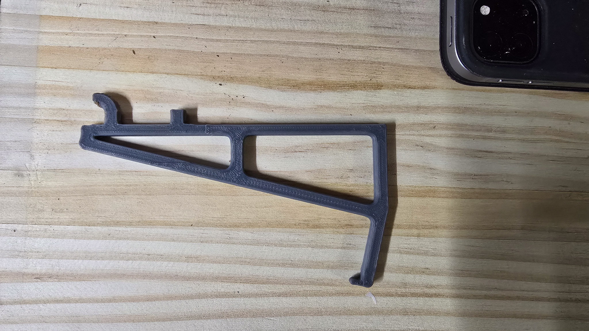 Keyboard holder Pegboard 3D model thumbnail