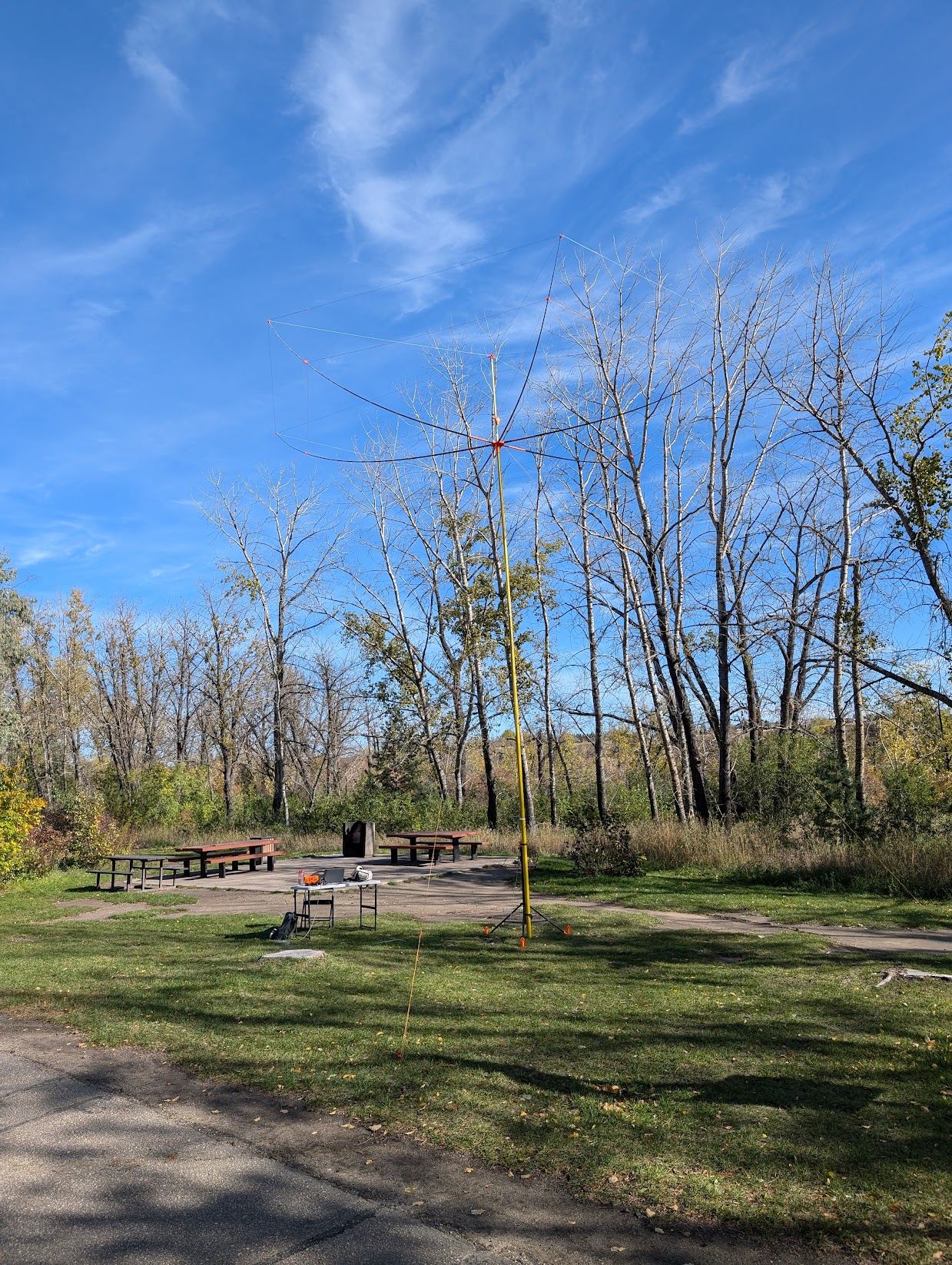 Portable Hex Beam Antenna Using Fishing Rods by scarrson Download