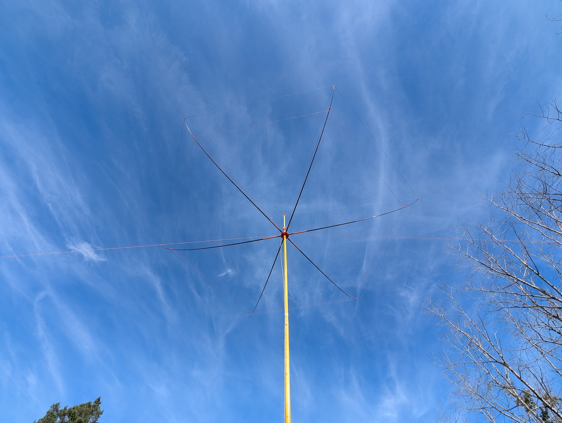 Portable Hex Beam Antenna Using Fishing Rods by scarrson Download