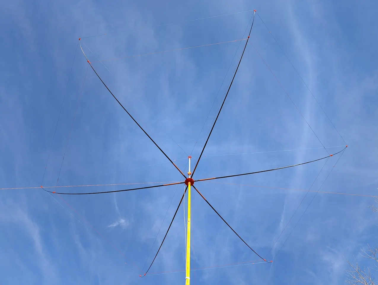 Portable Hex Beam Antenna Using Fishing Rods by scarrson | Download free  STL model | Printables.com