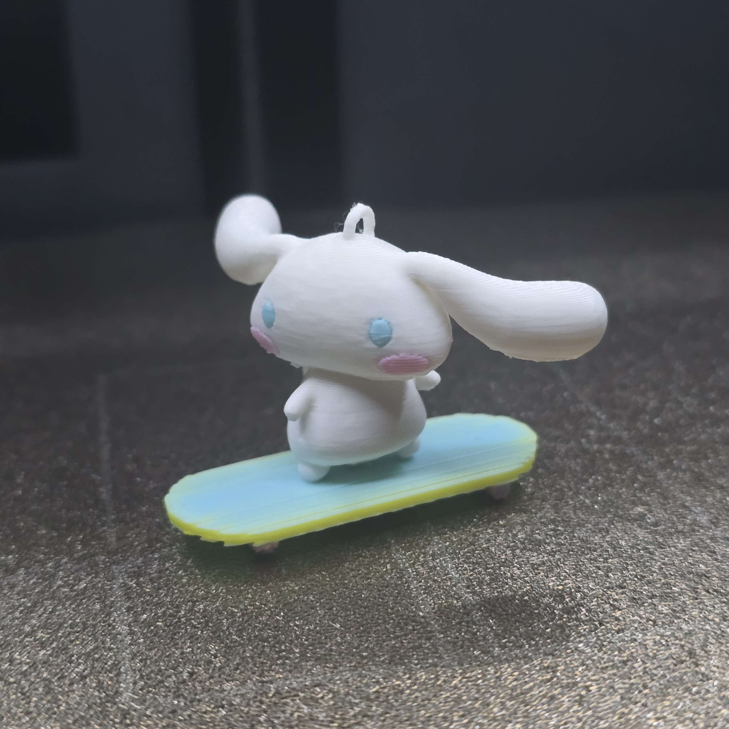 Cinnamoroll Skateboard Keychain