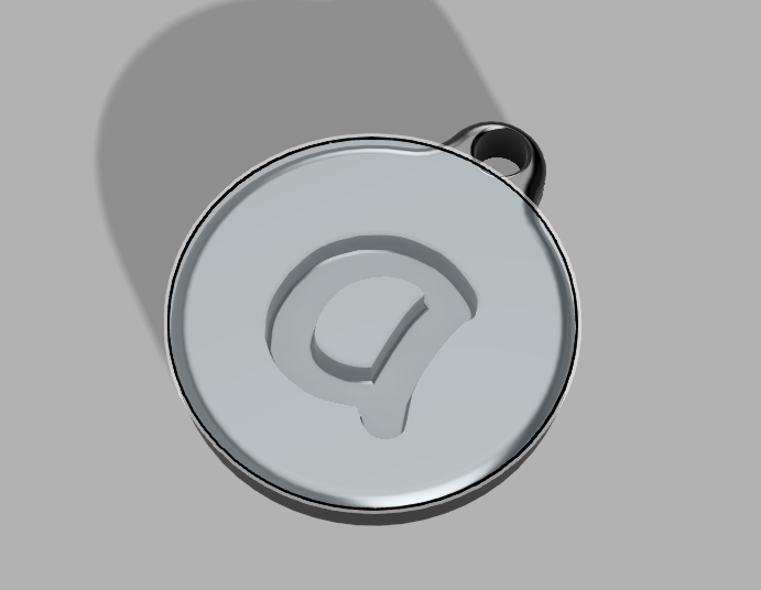 Engraved Initial Keychains (Comic Sans) — miniatura 4