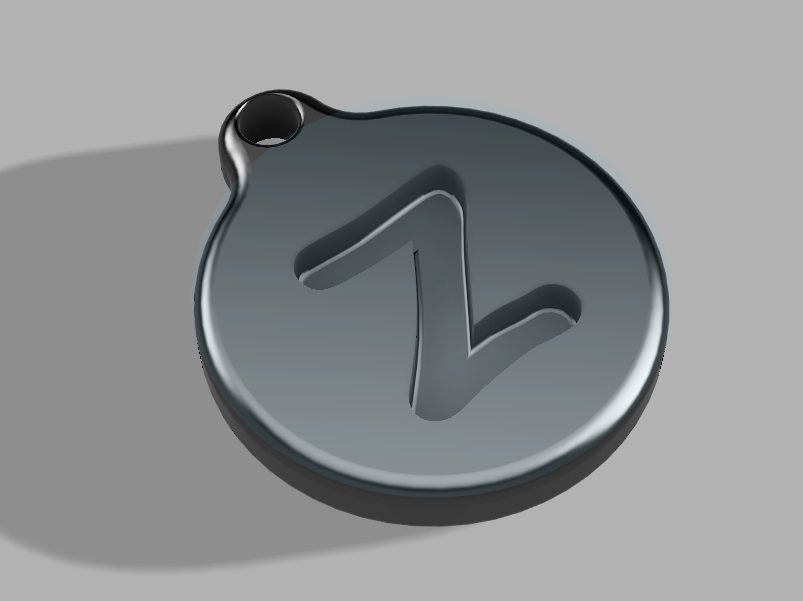 Engraved Initial Keychains (Comic Sans) — miniatura 5