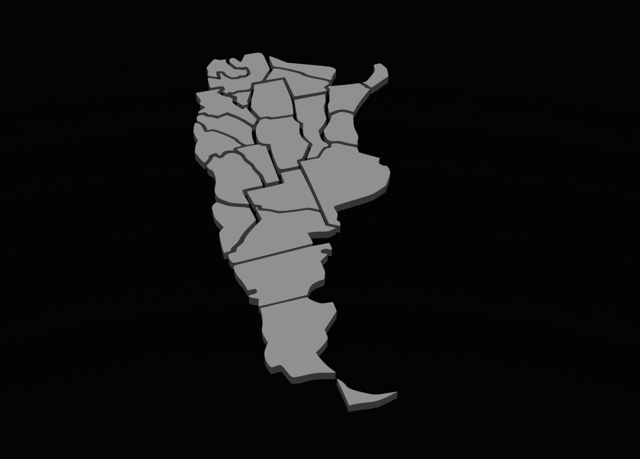 Mapa argentina by argentina.printea | Download free STL model ...