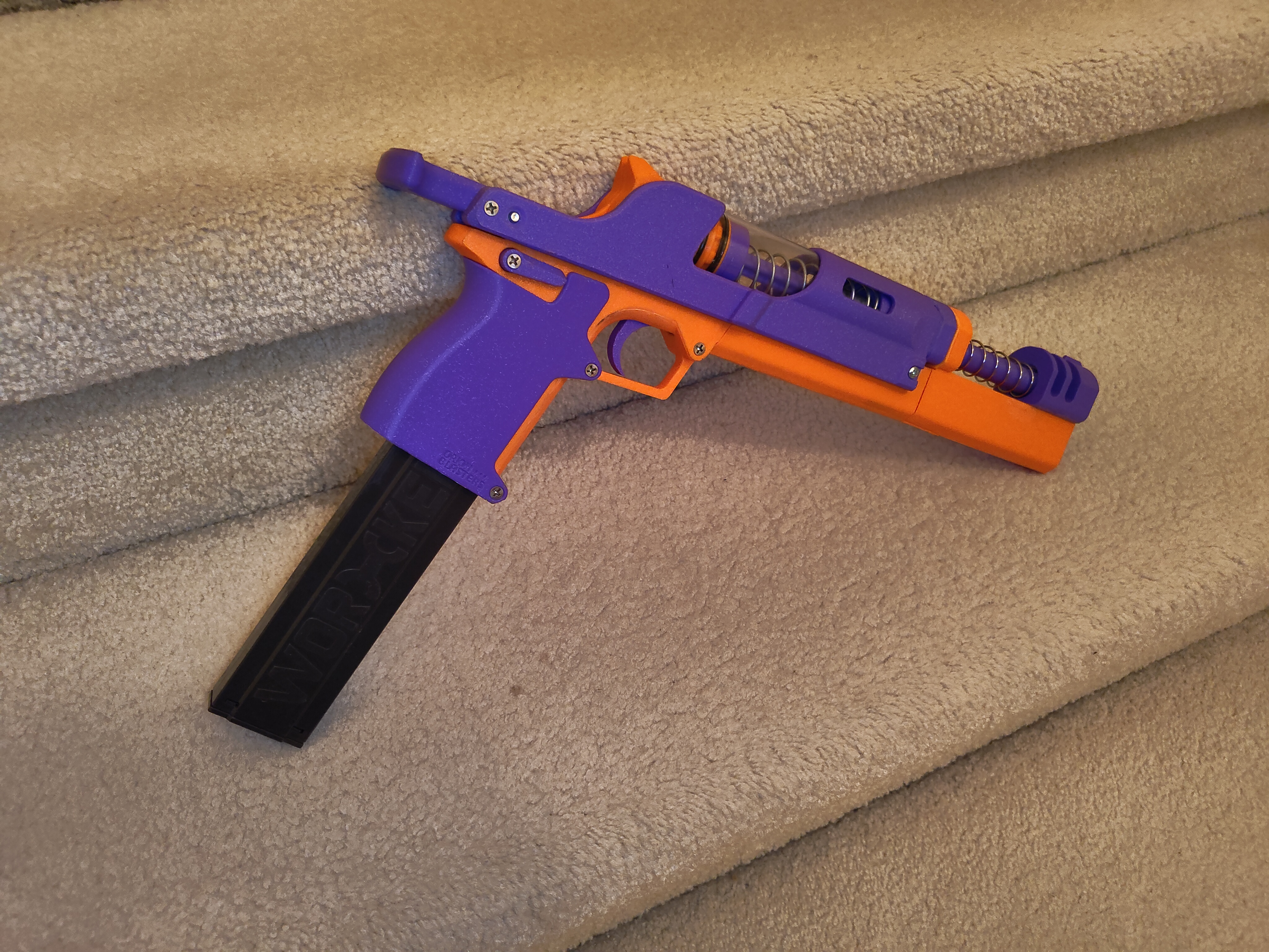 Orion Blasters Dan Pistol (BETA) Looooong Slide Auto Return Extension + SCAR cover