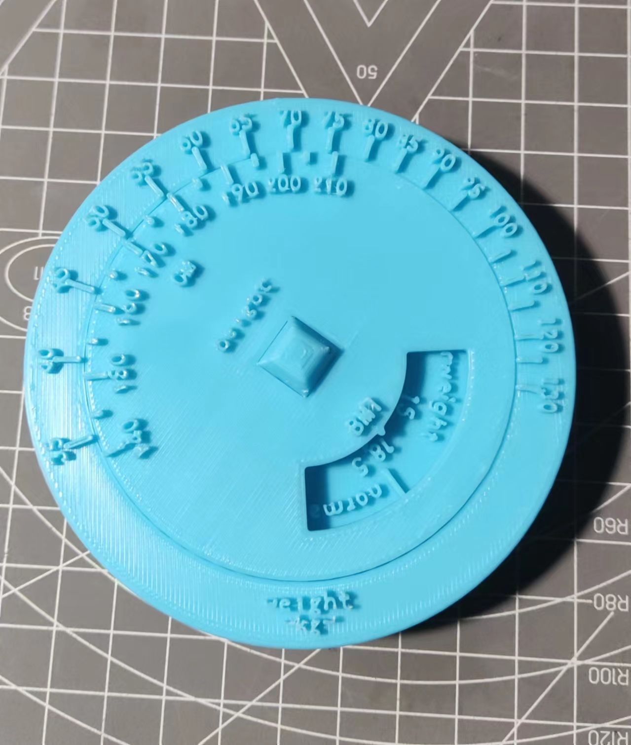 BMI turnplate(Body Mass Index)