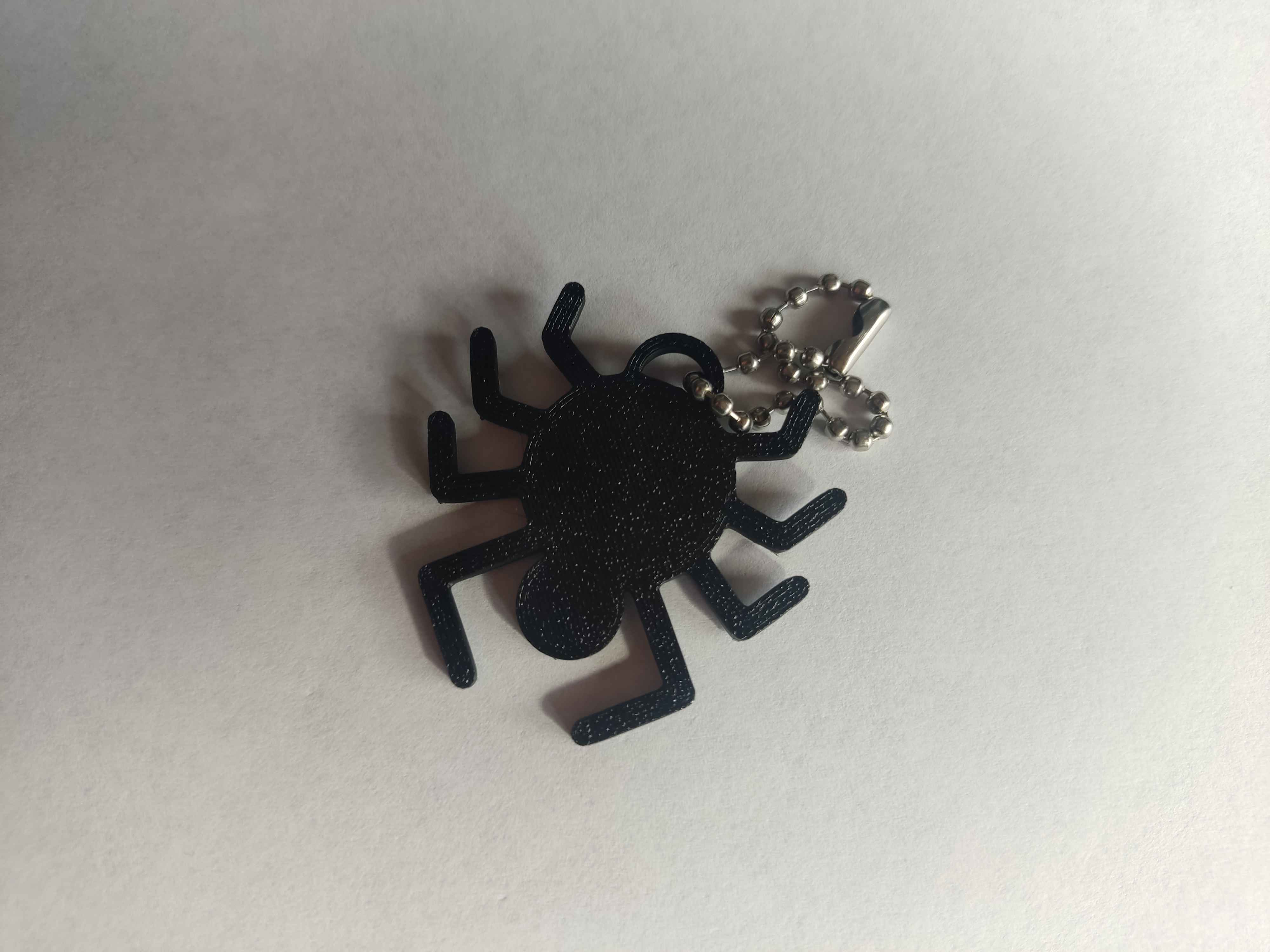 Spider keychain