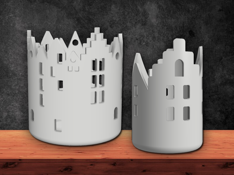 House Tealight Holder LED House