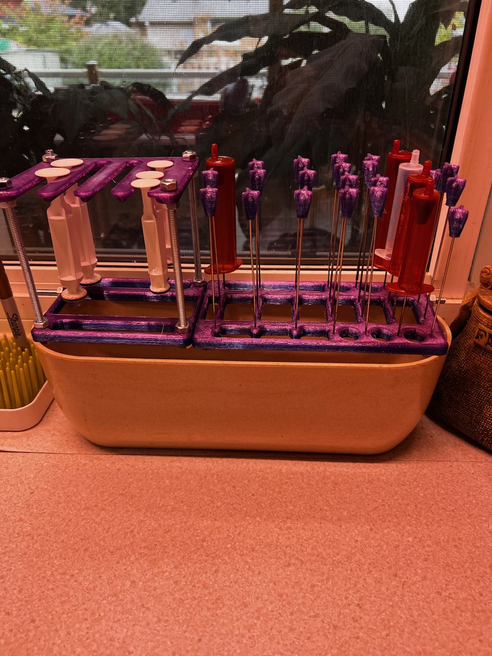 Syringe drying rack 15 - 20mm id
