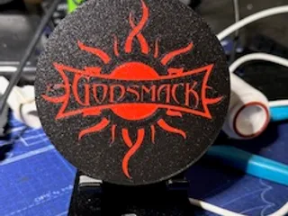 Godsmack Logo Coaster by bullrich | Download free STL model ...