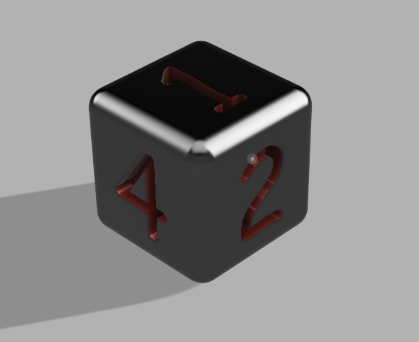 Comic Sans Six-Sided Dice — thumbnail 2