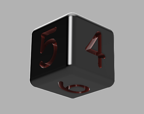 Comic Sans Six-Sided Dice — thumbnail 3