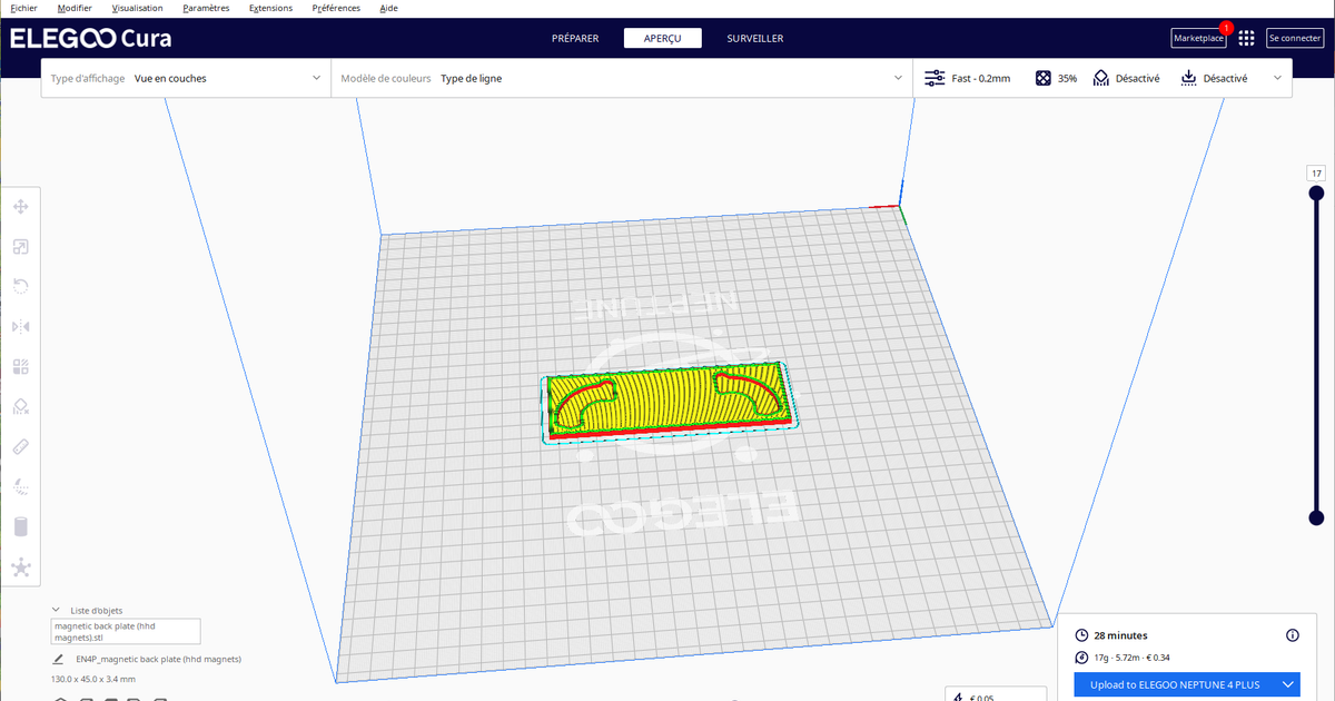 back plate (hhd by Bakay Download free STL model
