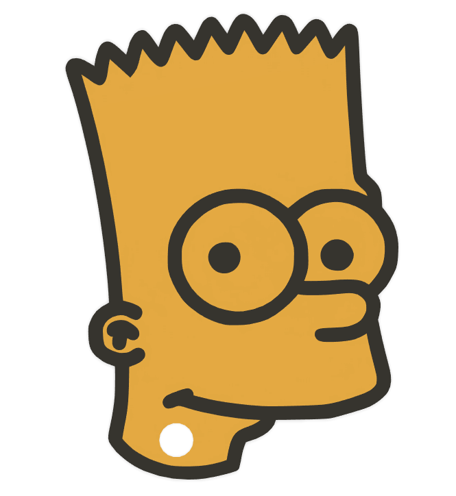 Bart Simpson keychain / klíčenka