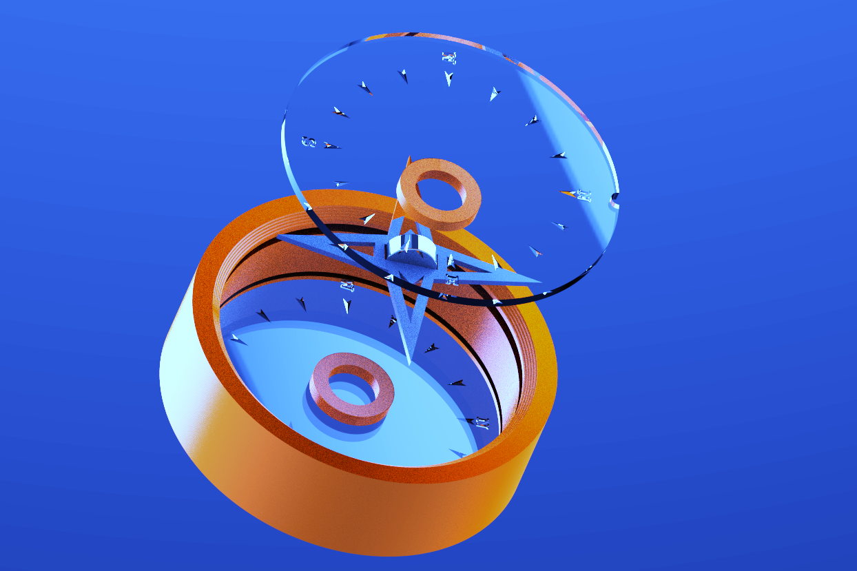AZIMUTH the World's First 3D Printed Compass