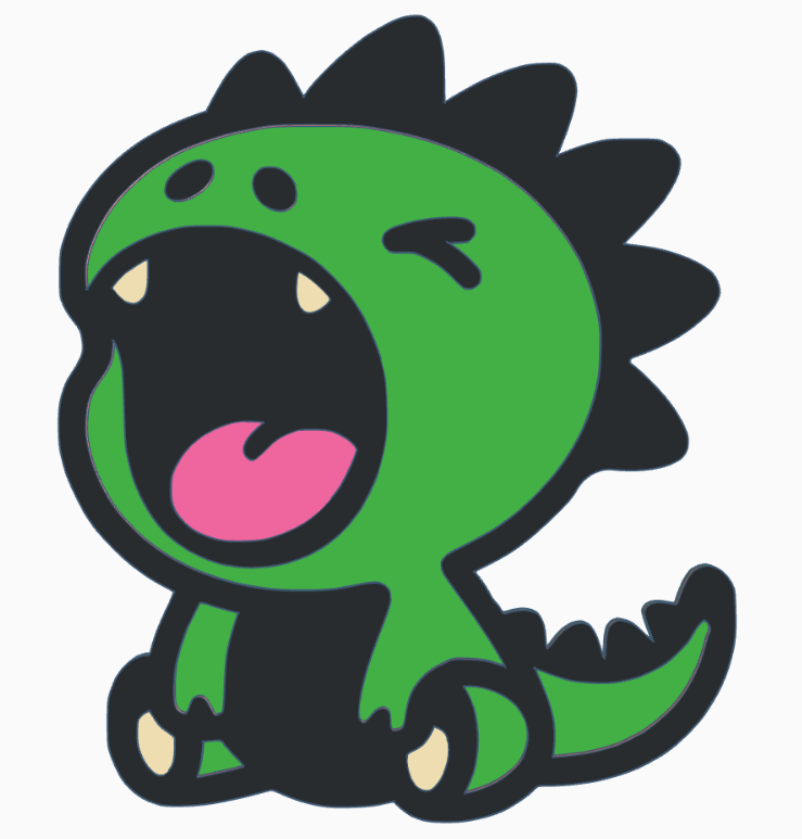 Three yawning dragons (15)