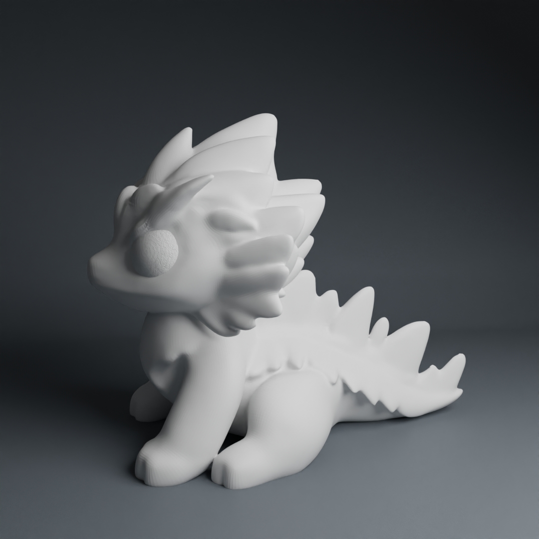 Cute stylized dragon