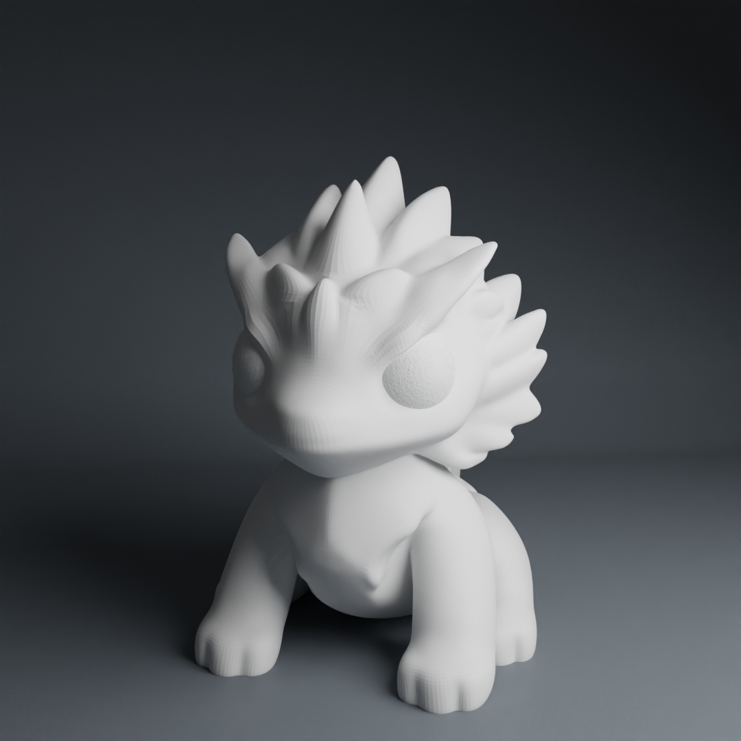 Miniatura 3 do modelo 3D Cute stylized dragon