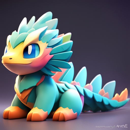 Miniatura 2 do modelo 3D Cute stylized dragon