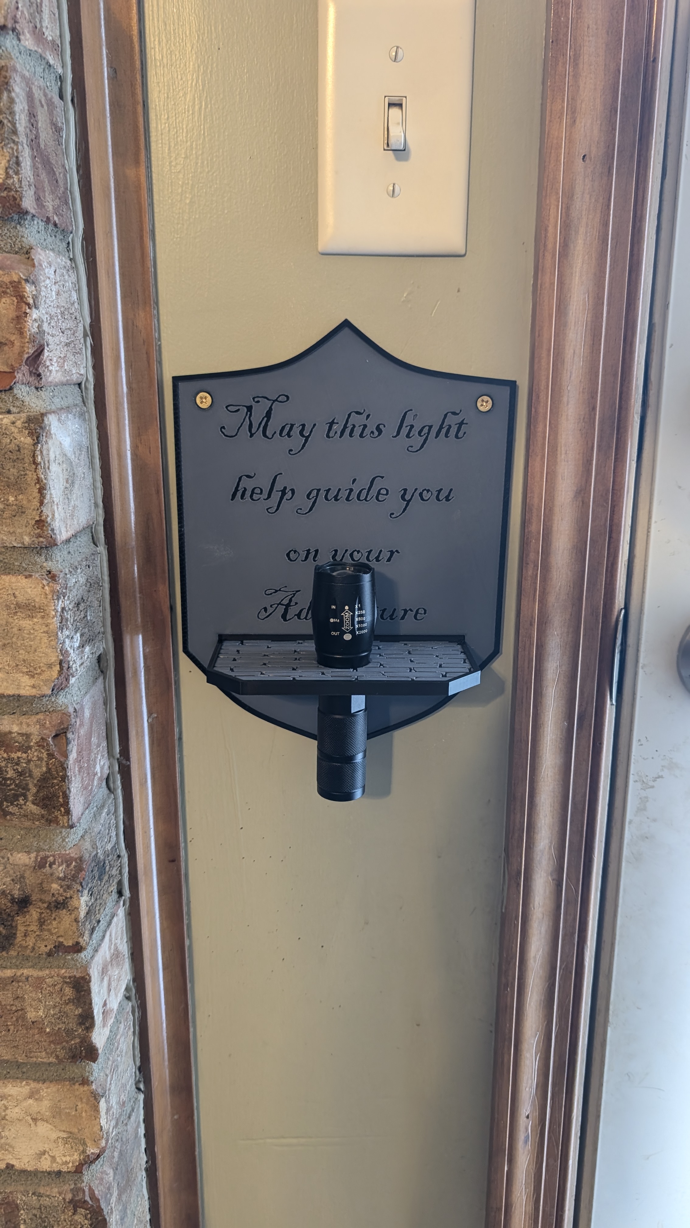 Medieval Flashlight Wall Mount
