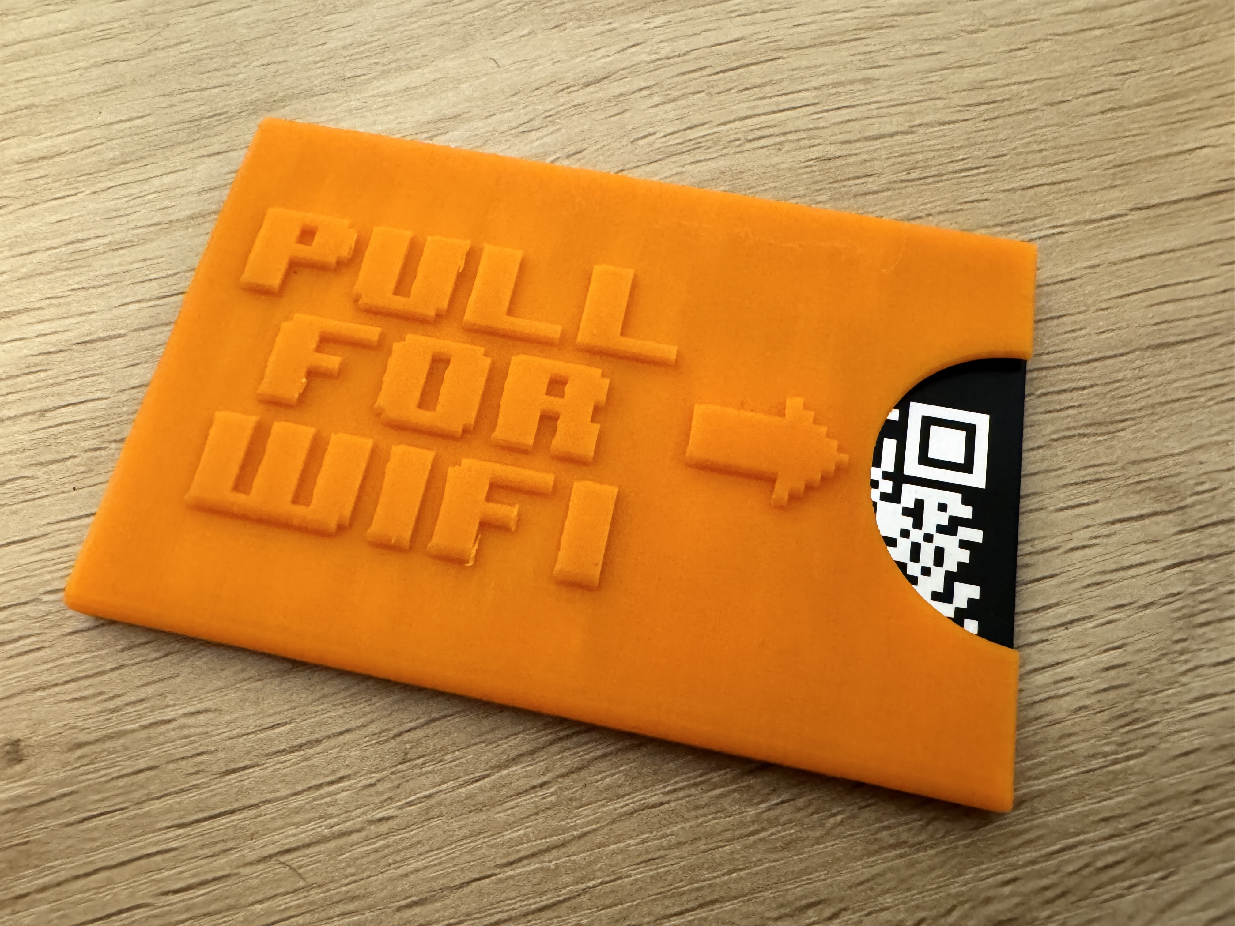 Pull for WIFI card holder