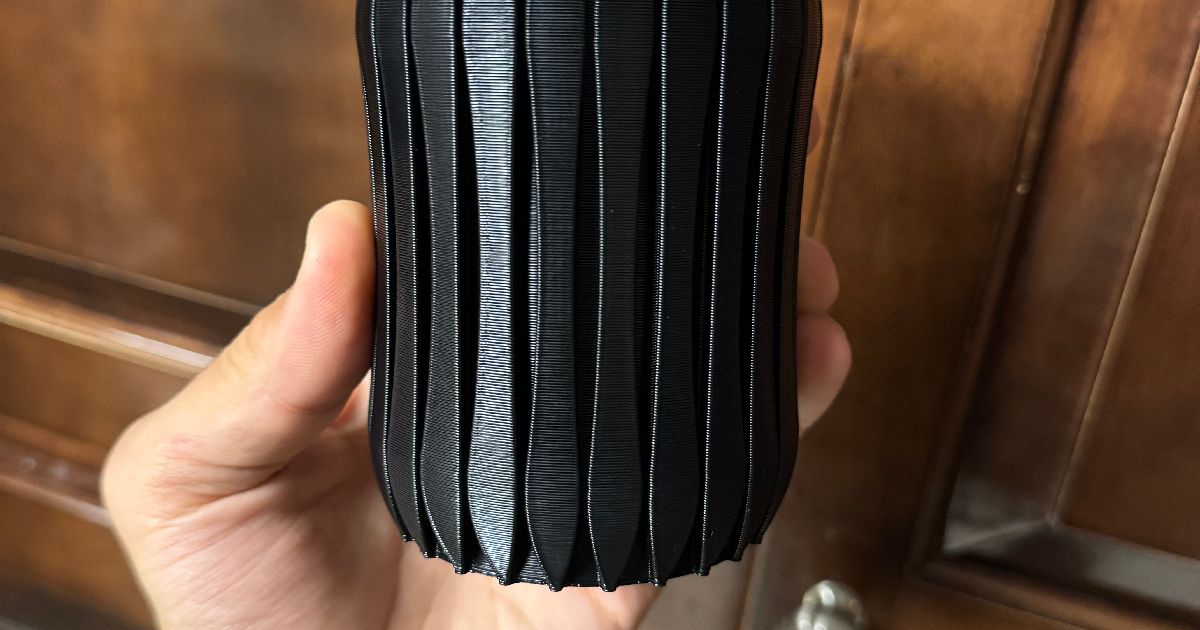 Super Cool Corrugated Can Koozie (vase mode) by Nickolas Butler