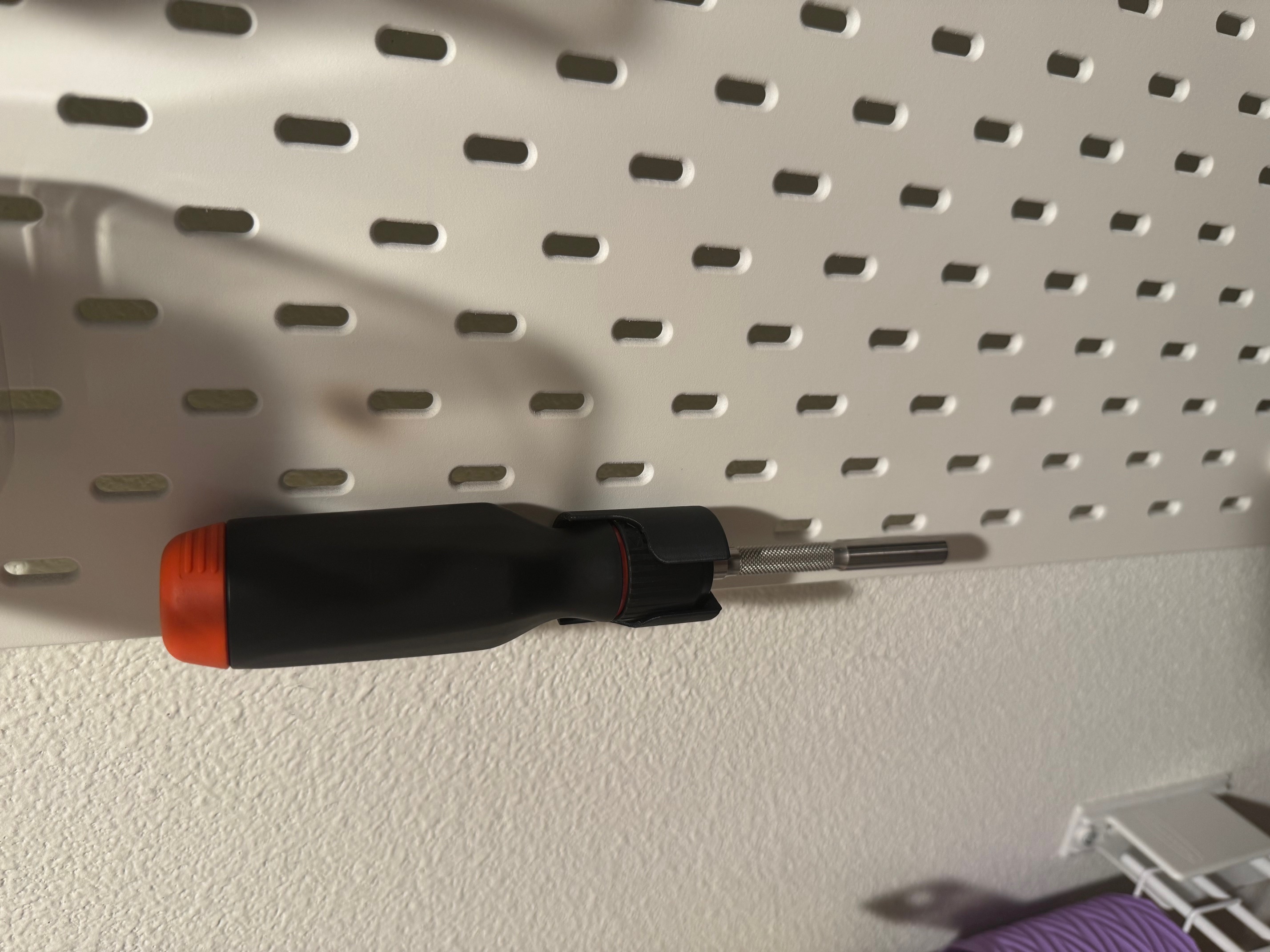 Ikea Skadis Pegboard LTT Screwdriver holder