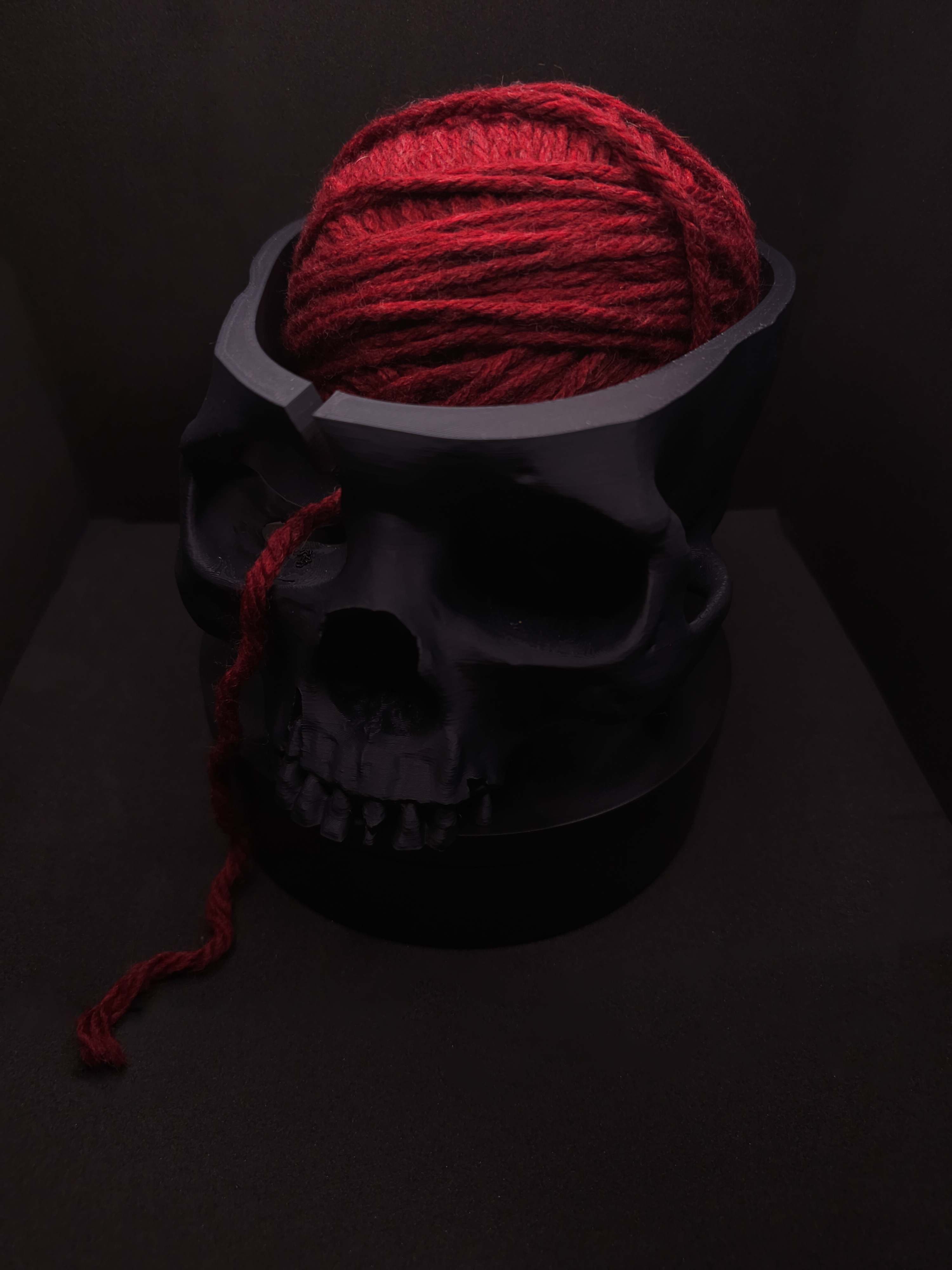Yarn Bowl Skull - smooth top