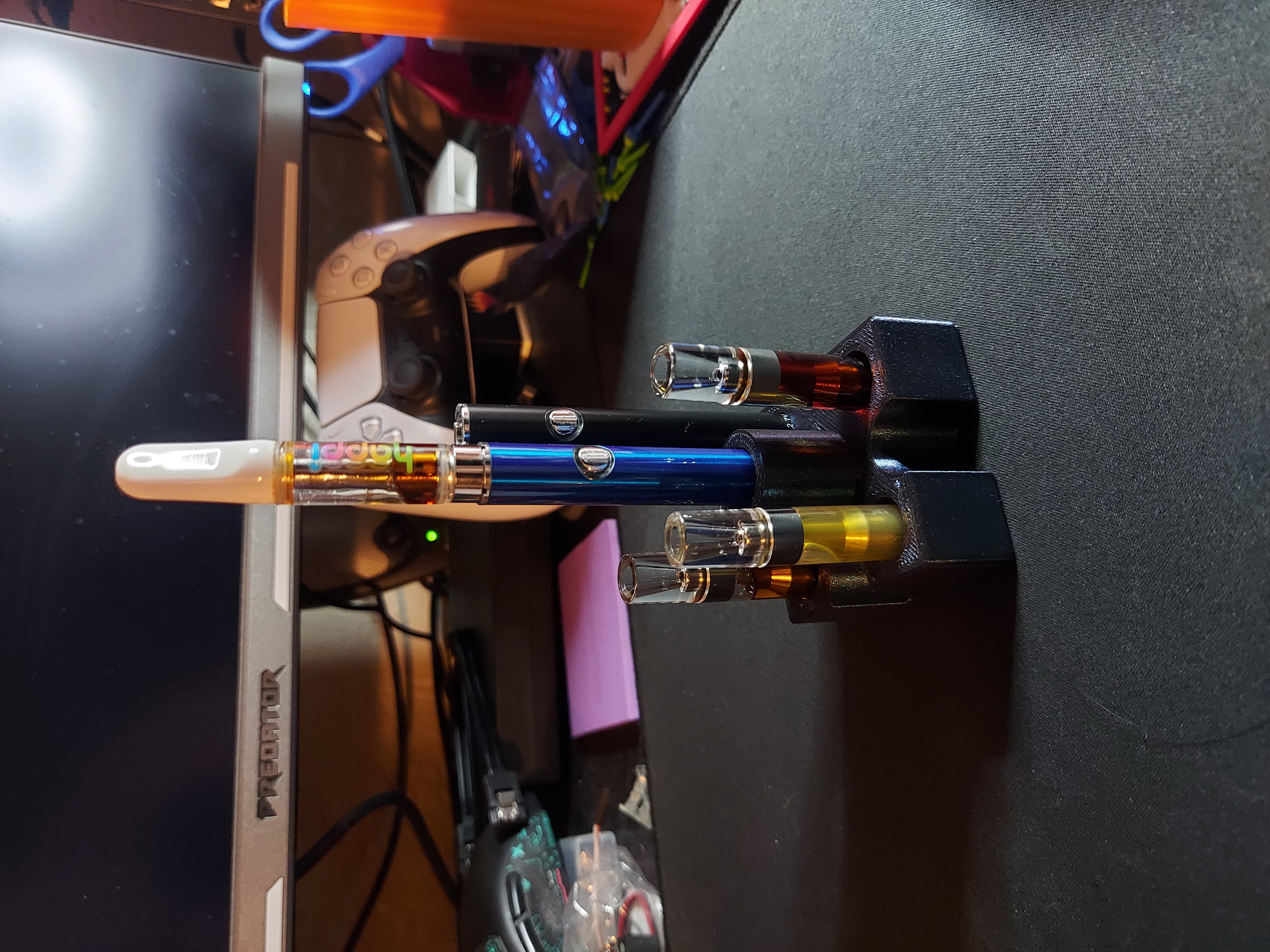 Vape cart and battery stand