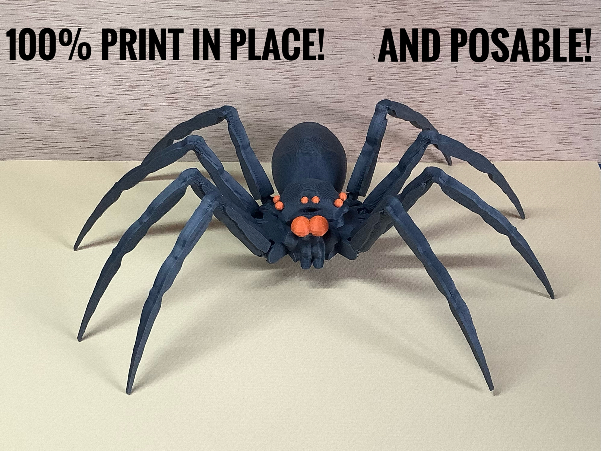 Spider Print In Place And Tight By Jmv38 Download Free Stl Model 6990