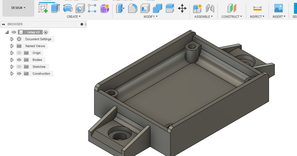 2 Channel Relay Holder for Prusa by polykyri Download free STL model